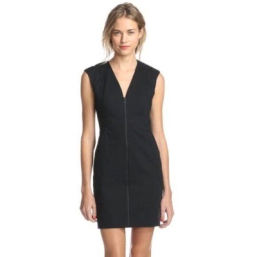 Kate Spade Saturday Black Zip Up Lets Make Contact Mini Dress